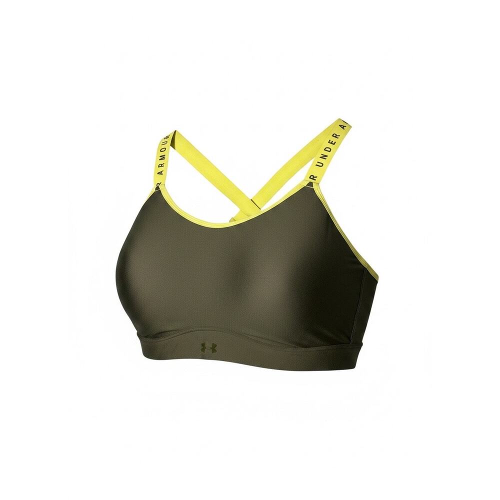 UA 3XL Infinity High Impact Green Sports Bra Under Armour Adjustable Strap XXXL